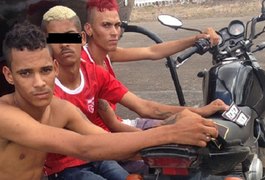 PM recupera veículo roubado, prende dois jovens e apreende menor em Arapiraca