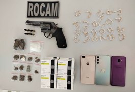 Após denúncia, homem é preso por tráfico de drogas e porte ilegal de arma de fogo no Brisa do Lago