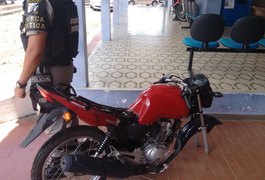 Força Tática recupera, em Arapiraca, moto roubada em Teotônio Vilela