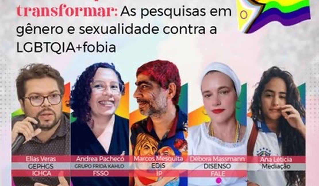 No Dia do Orgulho, evento da Ufal discutirá pesquisas sobre gênero e sexualidade