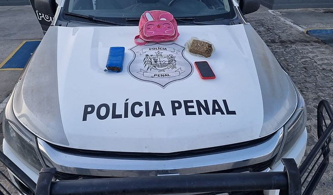 Mulher é presa com drogas em roupa íntima durante visita a presídio, em Alagoas