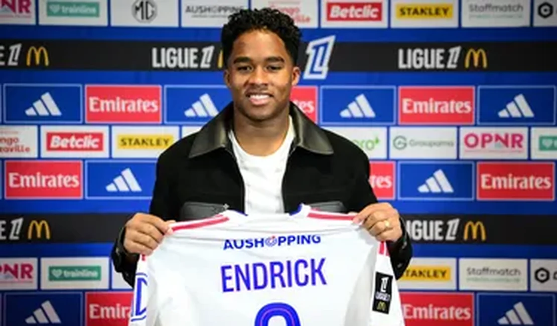 Endrick é apresentado pelo Lyon e revela como foi a saída do Real Madrid