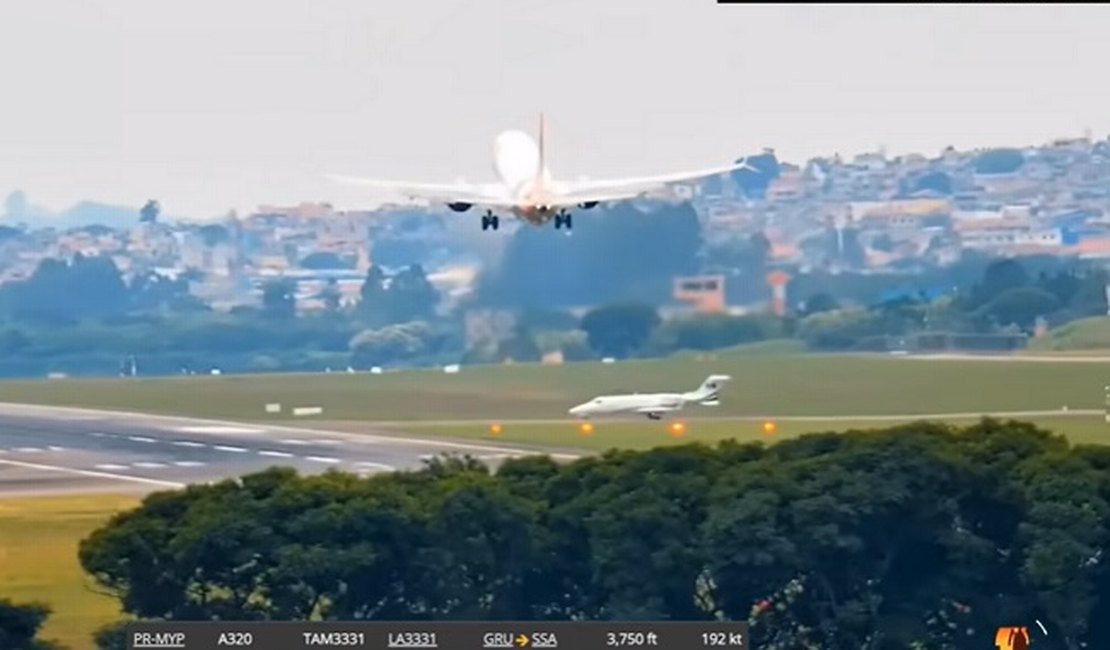 Vídeo. Avião arremete momentos antes de pousar no aeroporto de Guarulhos