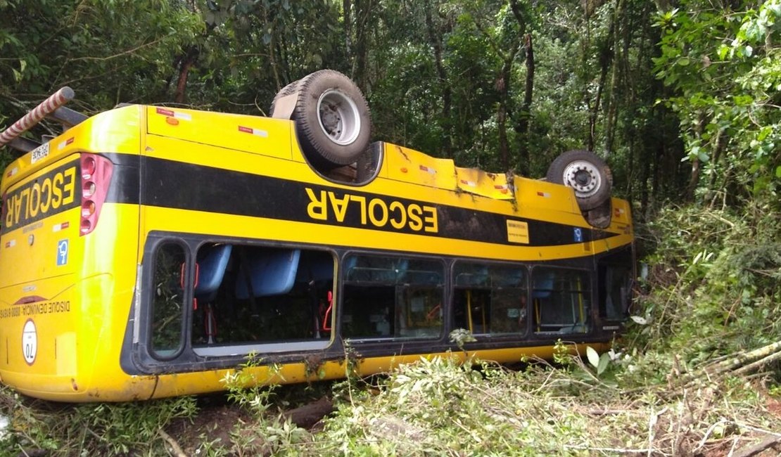 Acidente com ônibus de romeiros deixa feridos na BR-459, em Minas Gerais