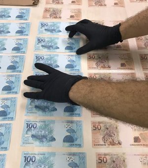 R$ 3 mil em notas falsas seriam postas em circulação no comércio de Rio Largo, aponta PF em operação