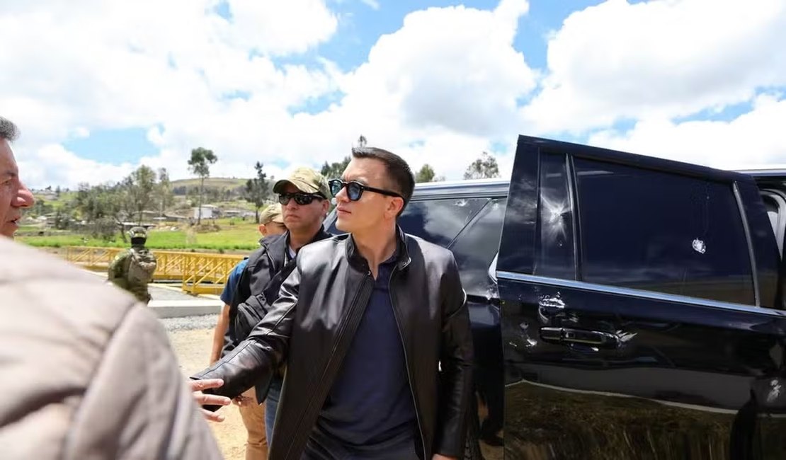 Daniel Noboa, presidente do Equador, é alvo de atentado