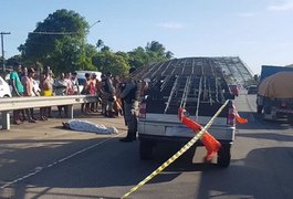 Homem de 60 anos morre após ser atropelado por veículo em trecho de rodovia alagoana