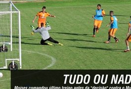 Tudo ou nada: Moíses comandou último treino antes da