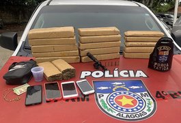 Homem que estava fazendo entrega de drogas morre em troca de tiros com a PM em Maceió; 13kg de maconha foram apreendidos