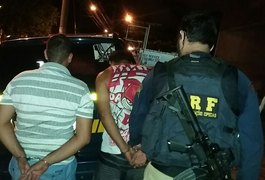 PRF prende homens por tráfico de drogas, na BR 104