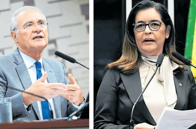 Renan Calheiros e Eudócia Caldas protagonizam bate-boca por escândalo do Banco Master e recursos do Iprev de Maceió