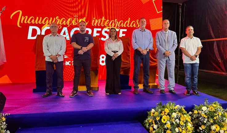 Rute Nezinho participa de inauguração de novos laboratórios, estação de energia solar e unidades móveis do Senac em Arapiraca