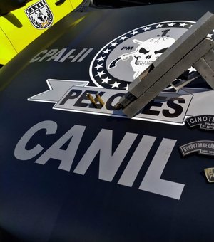 Canil do 3º BPM prende indivíduo com arma de fogo na zona rural de Arapiraca