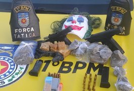 Polícia Militar apreende material de tráfico em casa abandonada na parte baixa de Maceió