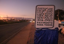 Inauguração de pavimentação no Verdes Campos