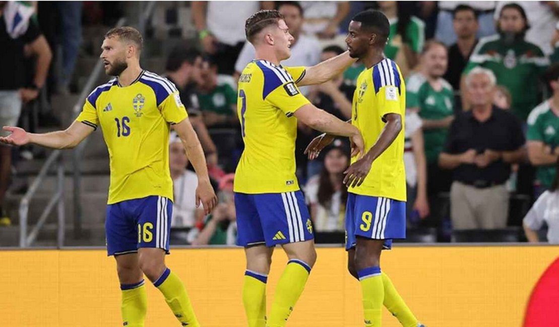 Suécia goleia Tunísia e assume liderança do Grupo G da Copa do Mundo