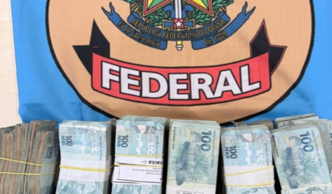 PF apreende R$ 590 mil em investigação sobre crimes eleitorais em Maceió