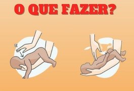 Veja o que fazer em casos de engasgo de bebê