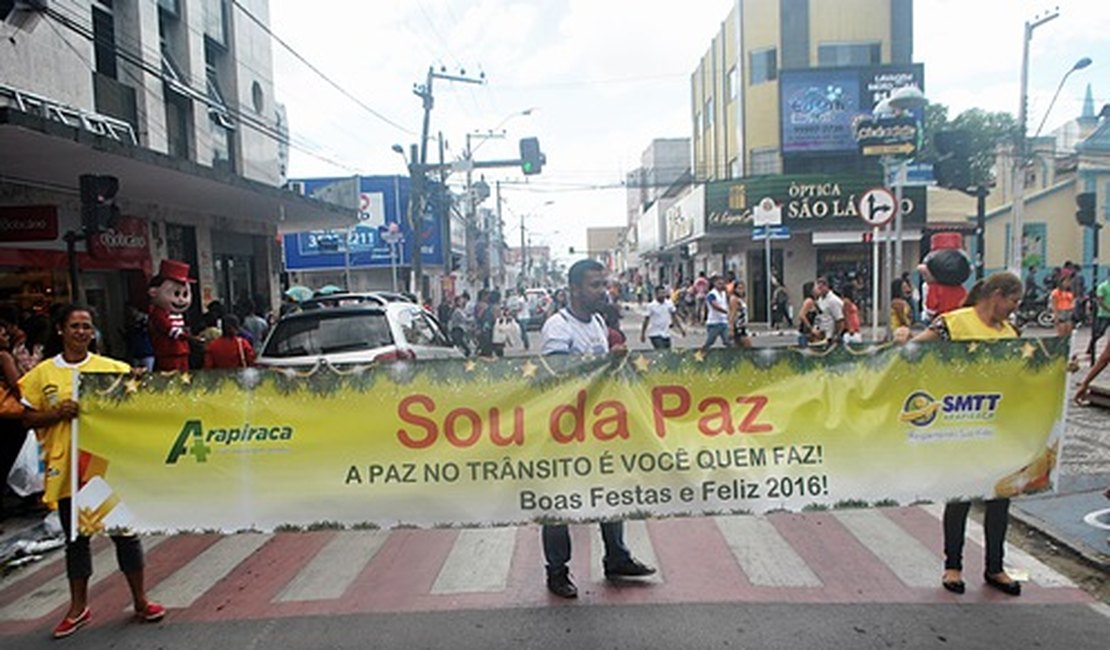 SMTT lança campanha 'Sou da Paz' no trânsito de Arapiraca