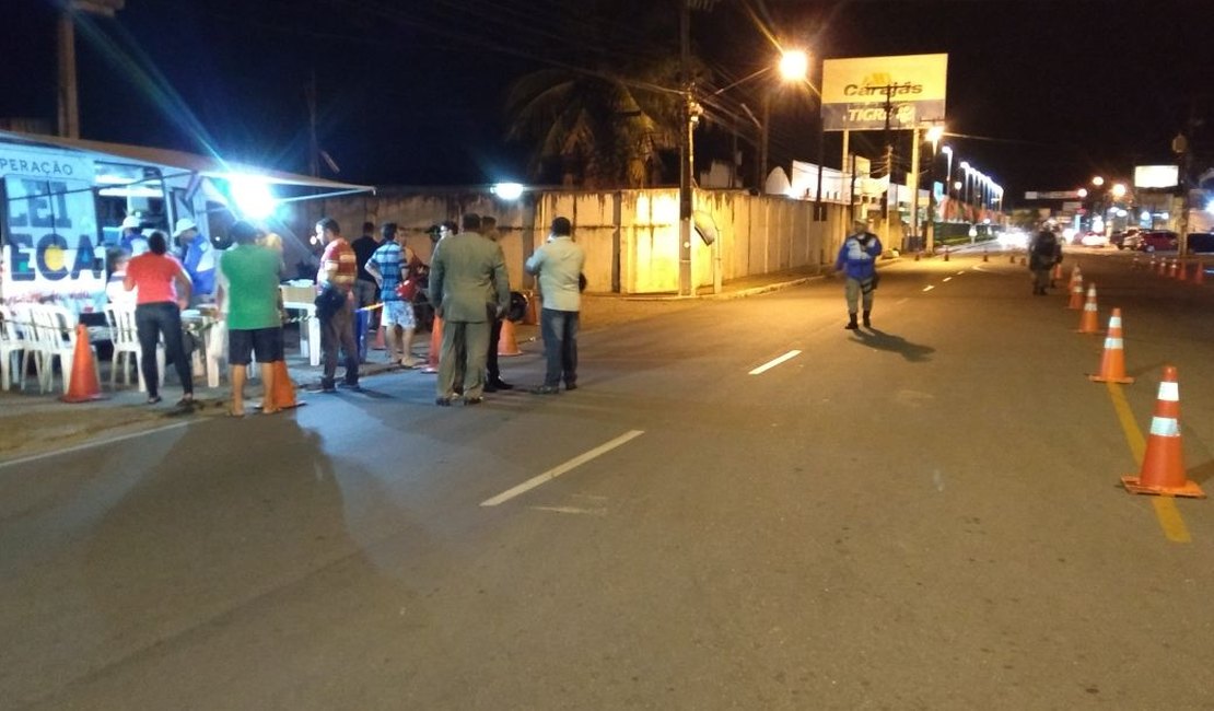 Homem é preso por embriaguez ao volante em Operação da Lei Seca em Arapiraca