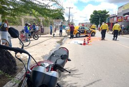 Video. Idosa morre atropelada após retornar das compras, em Arapiraca
