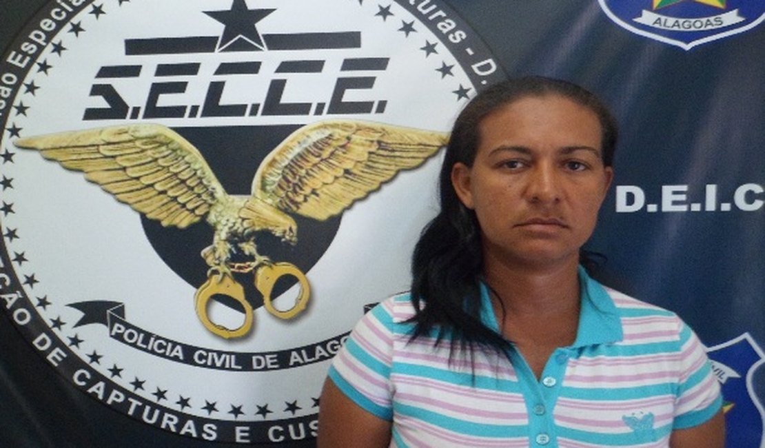 PC prende mulher acusada por vários crimes em Alagoas