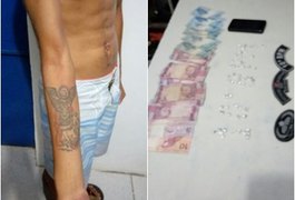 PM prende arapiraquense suspeito de tráfico de drogas em Palmeira dos Índios