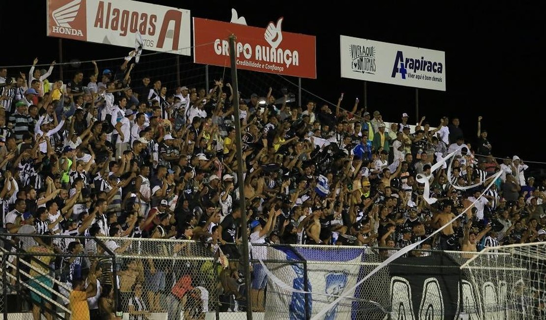 Diretoria Alvinegra divulga valor do ingresso para jogo contra o Coruripe