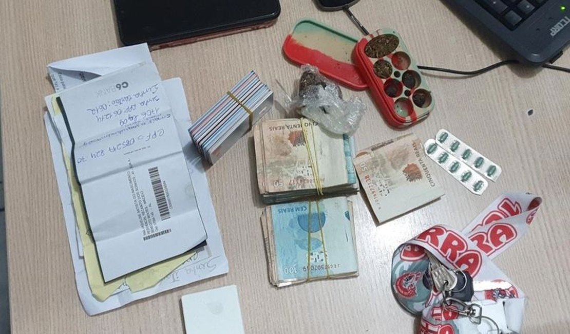 Homem é preso com 18 cartões de crédito, drogas e quase R$ 12 mil em espécie, no Estádio Rei Pelé