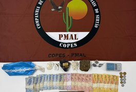 PM apreende 29 armas de fogo e 11 kg de drogas na última semana de maio em Alagoas