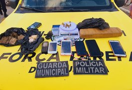 Denúncia anônima resulta na prisão de trio por tráfico de drogas, em Teotônio Vilela