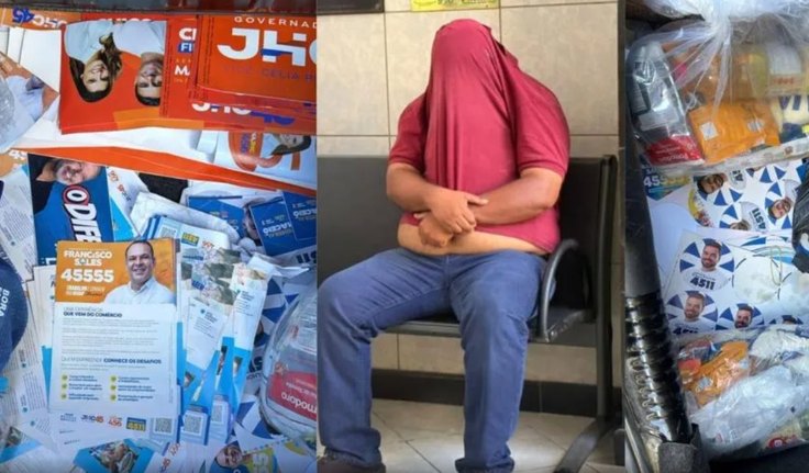 Homem é preso suspeito de compra de votos durante distribuição de cestas básicas, em Maceió