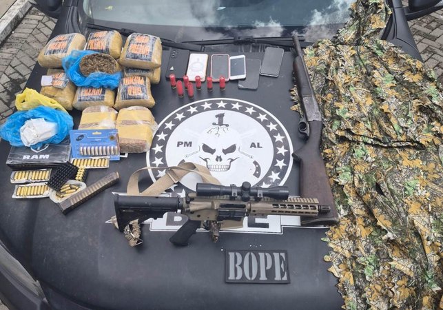 Operação na Rota dos Milagres termina com suspeitos mortos e grande apreensão de drogas e armas de guerra