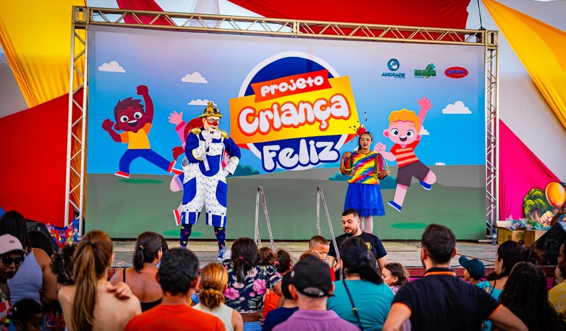 Projeto Criança Feliz completa 30 anos e garante dia de diversão e presentes para moradores de comunidades de Arapiraca