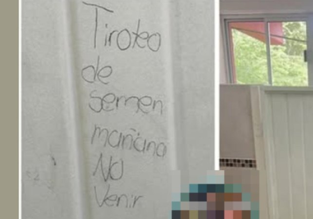 Mensagem em banheiro de escola mobiliza policiais no México: 'Tiroteio de sêmen'