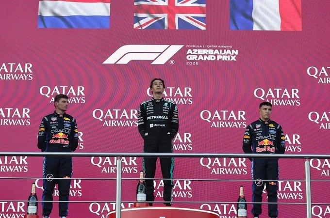 Fórmula 1: Russell supera Verstappen por 0.1s e vence GP do Azerbaijão