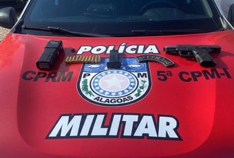 Empresário é preso por violência doméstica e porte ilegal de arma no bairro Cleto Marques Luz, em Maceió
