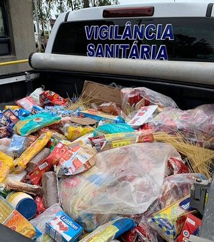 Vigilância sanitária apreende 1.200 kg de alimentos estragados