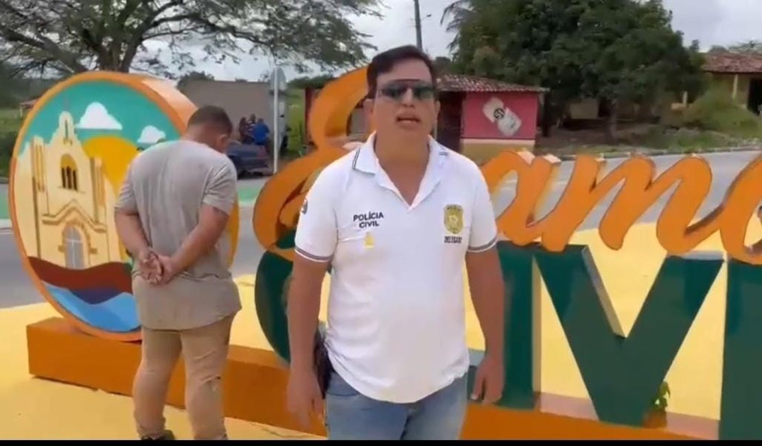 Polícia Civil prende homem por ter estuprado criança de 10 anos em 2013, no Sertão de Alagoas