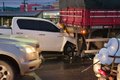 Colisão entre Hilux e carreta provoca congestionamento na AL-220, em Arapiraca