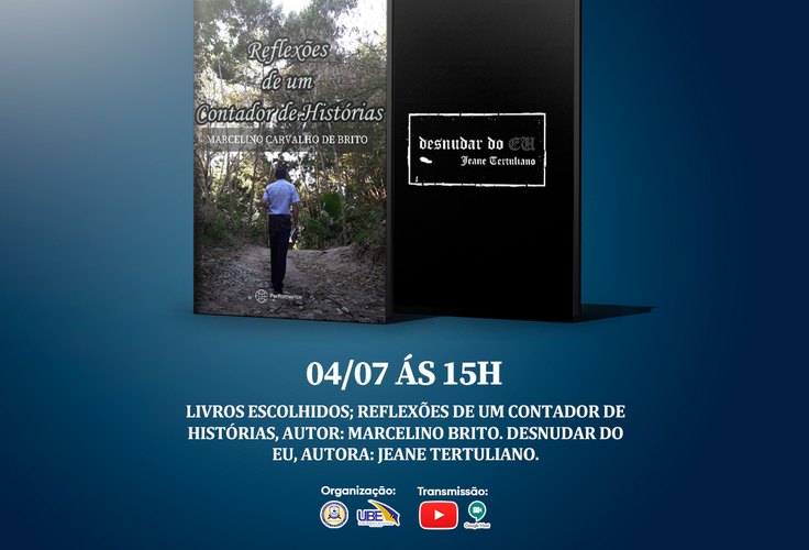 PARTICIPE DO CLUBE DO LIVRO DIA 04/07 E REALIZE A LEITURA DAS OBRAS DE JEANE TERTULIANO E MARCELINO BRITO! OPORTUNIDADE LITERÁRIA!