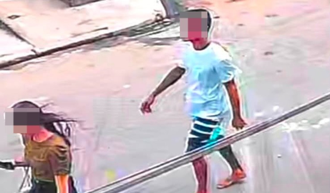 Câmeras de segurança registram assalto no bairro Tabuleiro do Martins