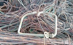 Companhia de Choque apreende fios de cobre, munições e carregador em operação em Maceió