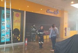Princípio de incêndio atinge loja em Shopping na parte alta de Maceió