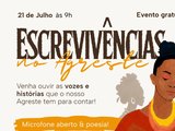 Roda de conversa e sarau 'Escrevivências no Agreste' celebra narrativas de mulheres negras em Arapiraca