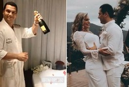 Sem convidados, Andressa Urach se casa com Thiago Lopes