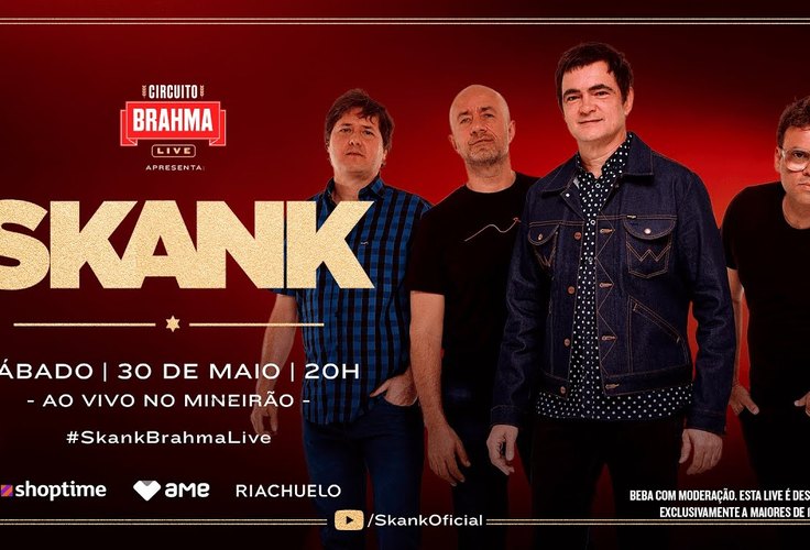 Skank faz live neste sábado (30) no Mineirão, sem presença do público