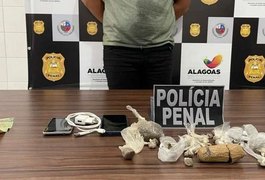 Funcionário de obra do presídio é preso com drogas que seriam entregues a detentos