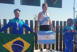 Arapiraquense Carminha conquista medalha de prata no Sul-Americano de Atletismo Master, em Santiago, no Chile