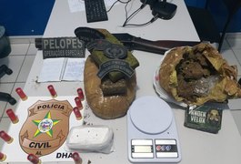 Dupla é presa por tráfico de drogas na zona rural de Arapiraca
